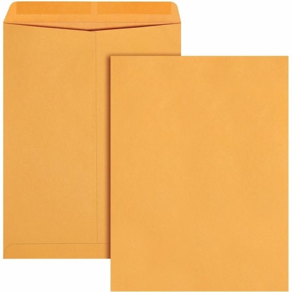Quality Park Catalog Envelopes With Gummed Closure, 11 1/2" X 14 1/2", Brown, Box Of 250