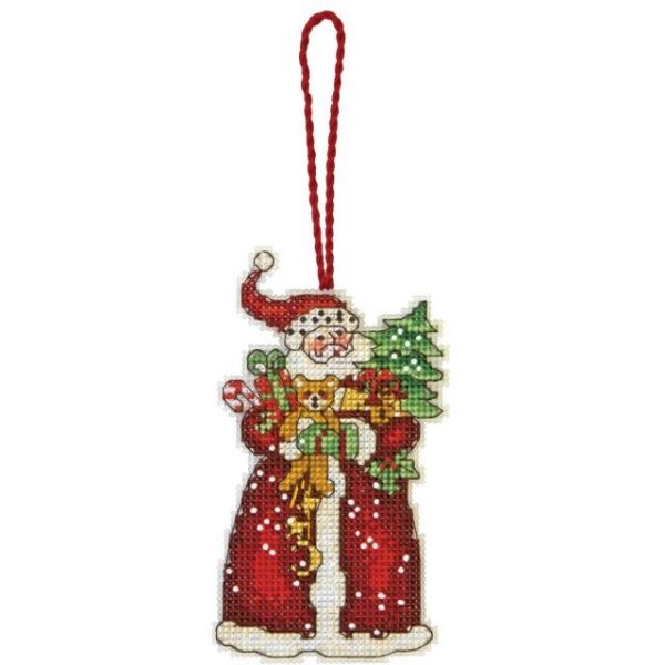 Susan Winget Santa Ornament Counted Cross Stitch Kit