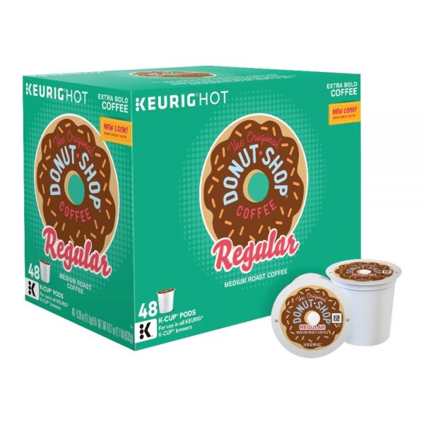 The Original Donut Shop Single-Serve Coffee K-Cup, Medium Roast, Carton Of 48