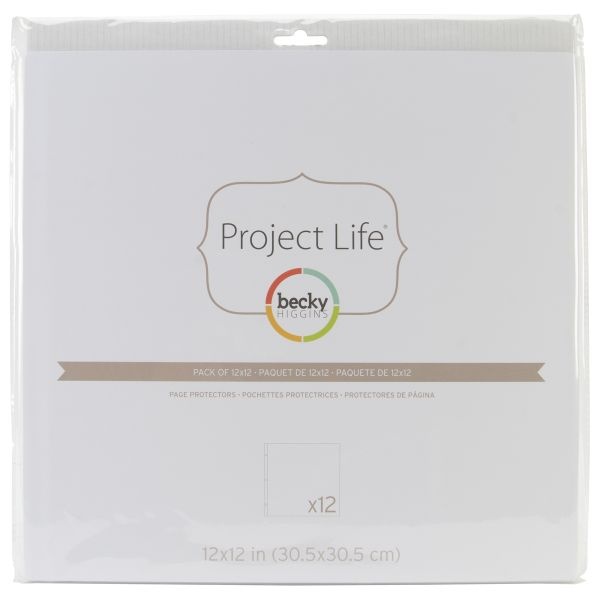 Project Life Page Protectors 12"X12" 12/Pkg