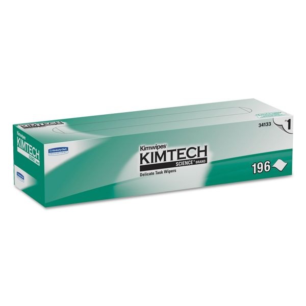 Kimtech Kimwipes Delicate Task Wipers, 1-Ply, 11.8 X 11.8, 198/Box, 15 Boxes/Carton