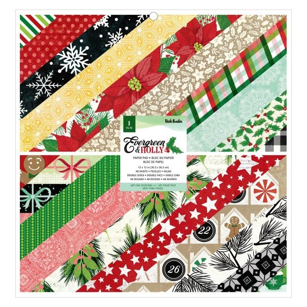 American Crafts Double-Sided Paper Pad 12"X12" 48/Pkg