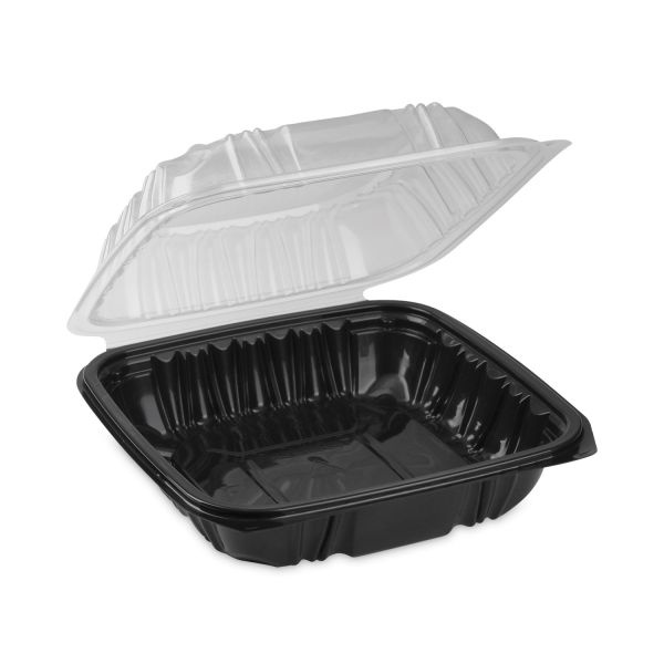Pactiv Evergreen Earthchoice Vented Dual Color Microwavable Hinged Lid