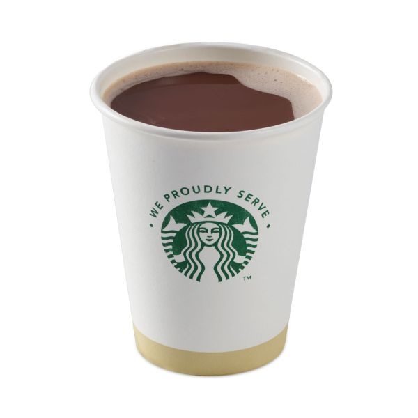 Starbucks Hot Cups, 12 Oz, White With Green Starbucks Logo, 1,000/Carton