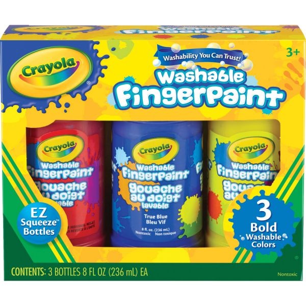 Crayola Washable Fingerpaint Bold Colors Set