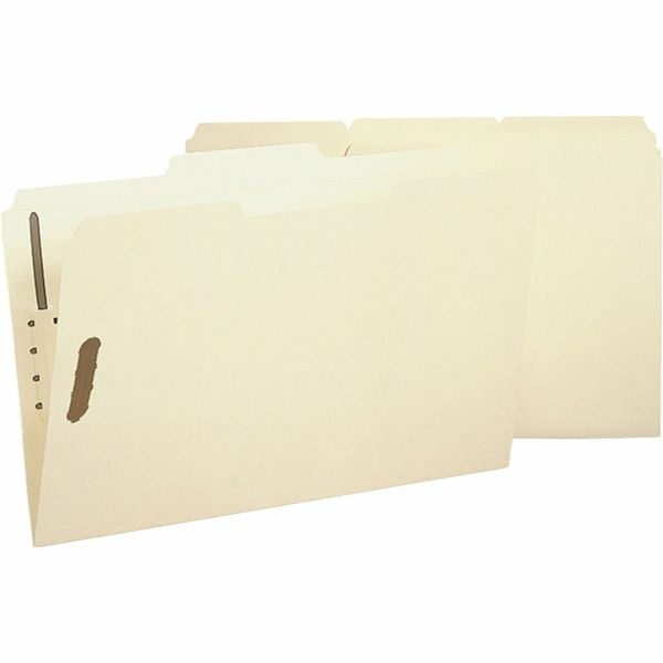 Sparco 1/3-Cut 2-Ply Fastener Folders, Legal Size, 2 Fasteners, Manila, Box Of 50