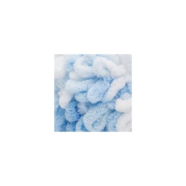 Bernat Alize Blanket-Ez Yarn - White Blue