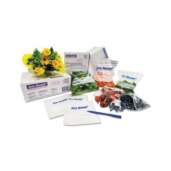 Inteplast Group Food Bags, 24 Qt, 1 Mil, 12" X 30", Clear, 500/Carton