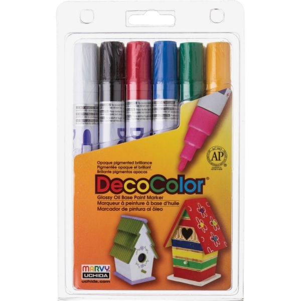 Marvy Decocolor Glossy Oil Base Paint Markers