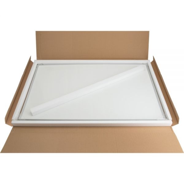 Lorell Aluminum Frame Dry-Erase Board, 24" X 18", White Melamine Surface