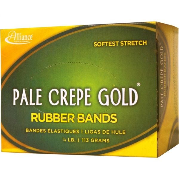 Pale Crepe Gold #16 Rubber Bands
