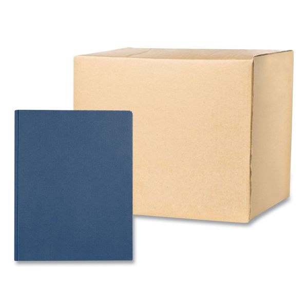 Roaring Spring Pocket Folder With 3 Fasteners, 0.5" Capacity, 11 X 8.5, Dark Blue, 25/Box, 10 Boxes/Carton
