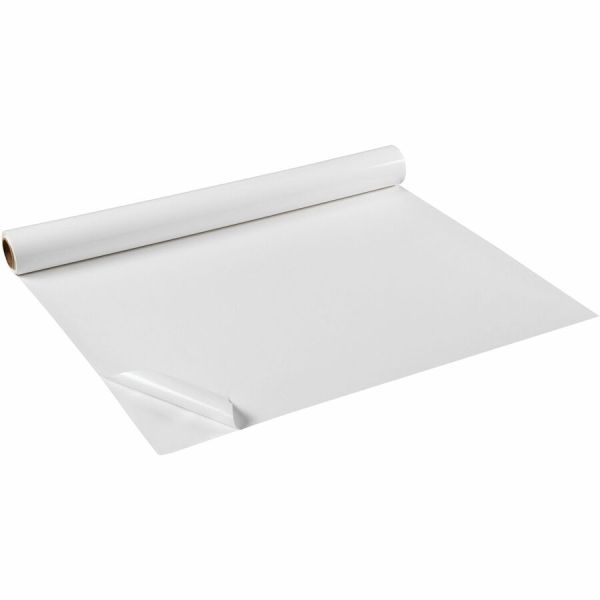 Gowrite! Self Stick Non-Magnetic Dry-Erase Whiteboard Roll, 24" X 20', White
