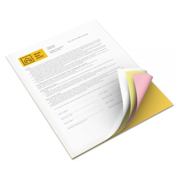 Vitality Multipurpose Carbonless 4-Part Paper, 8.5 X 11, Goldenrod/Pink/Canary/White, 5,000/Carton