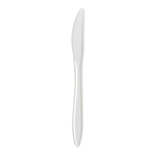Dart Style Setter Medium-Weight Knives, 6 1/2", White, Pack Of 1,000