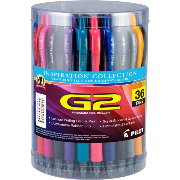 TUL GL Series Retractable Gel Pens Fine Point 0.5 mm Silver Barrel