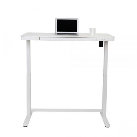 WorkPro Electric 60 W Height Adjustable Standing Desk with Wireless  Charging White - Office Depot