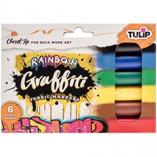 Tulip Graffiti Fabric Markers 6/Pkg