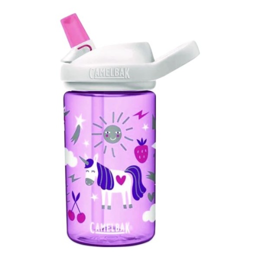 Camelbak Eddy + Kids Water Bottle, Unicorn Design, 12 Oz, Multicolor