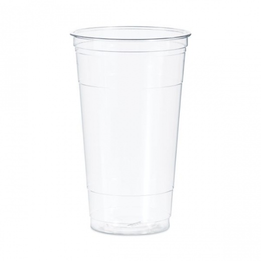 Dart Cold Cup Lids, 32oz Cups, Translucent, 100/Sleeve, 10 Sleeves/Carton