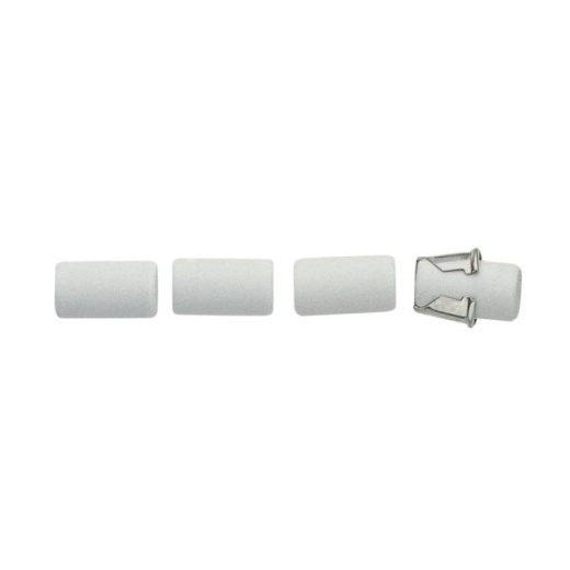 Pentel Ez#2 Automatic Pencil Eraser Refills, White, Tube Of 5