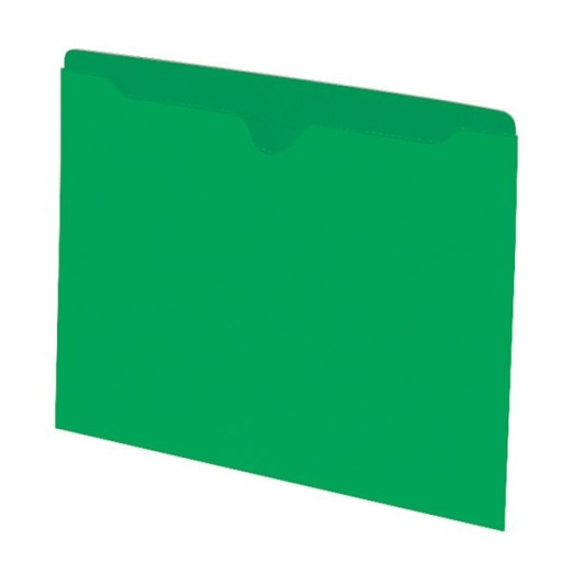 Smead Color File Jackets, Letter Size, Green, Pack of 100