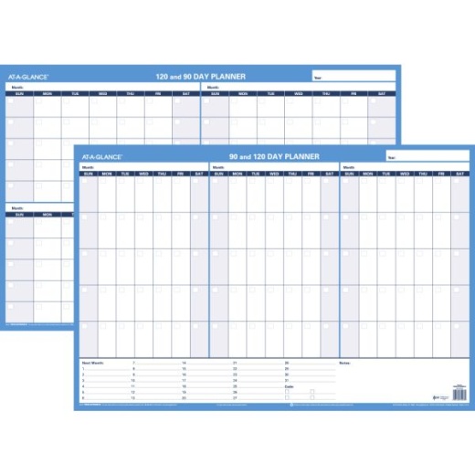 At-A-Glance 30% Recycled Undated Erasable/Reversible Wall Planner