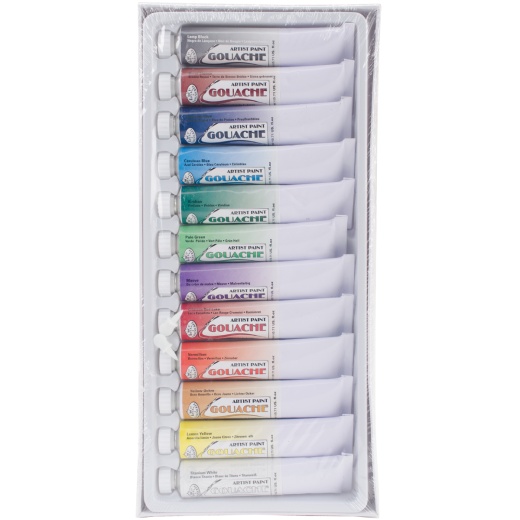 Gouache Acrylic Paints 21Ml 12/Pkg