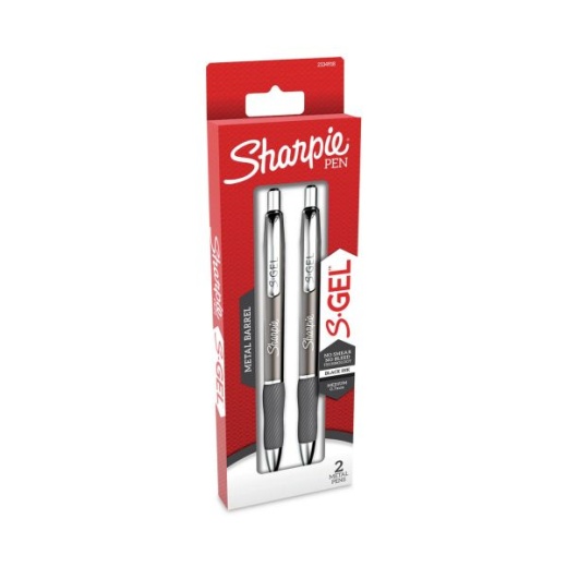 Sharpie 2-Pack Black Pen Grip Retractable Fine Point Pens at