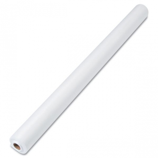 Tablemate Linen-Soft Non-Woven Polyester Banquet Roll, Cut-To-Fit, 40" X 50Ft, White