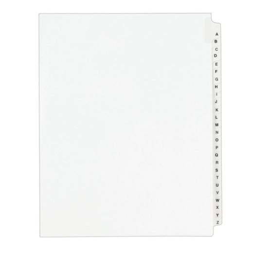 Avery Standard Collated Legal Dividers, Avery Style, Side-Tab, A-Z, 8 1/2" x 11"