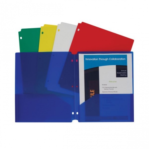 C-Line Two-Pocket Heavyweight Poly Portfolio Folder