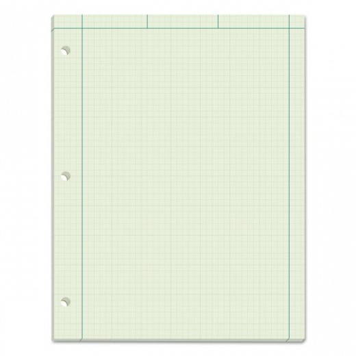 TOPS Engineering Computation Pads, Cross-Section Quad Rule (5 sq/in, 1 sq/in)