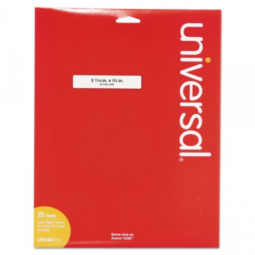 Universal Self-Adhesive Permanent File Folder Labels