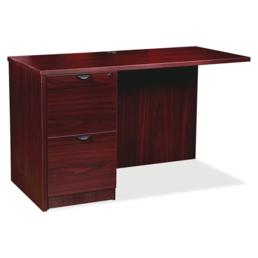 Lorell Prominence 2.0 42"W Left Desk Return, Mahogany