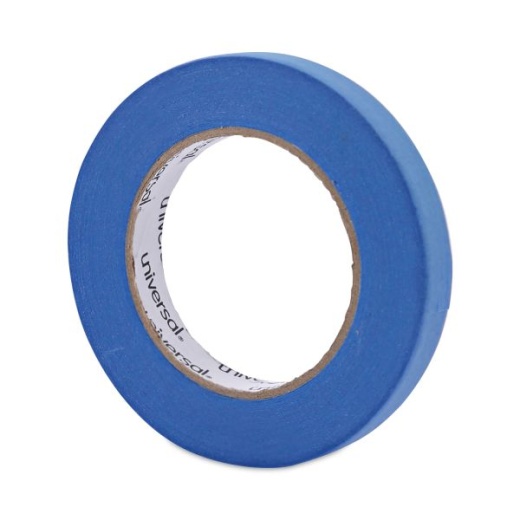 Universal Premium Blue Masking Tape with UV Resistance, 3" Core, 18 mm x 54.8 m, Blue, 2/Pack