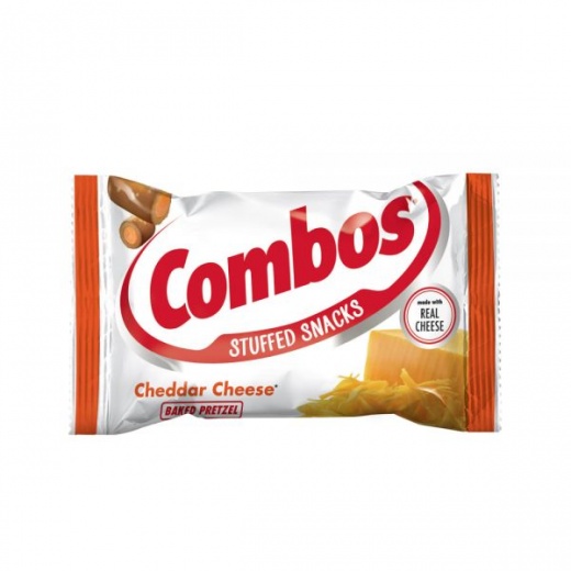 Combos Snack, Cheddar Cheese Pretzel, 1.8 Oz, Box Of 12