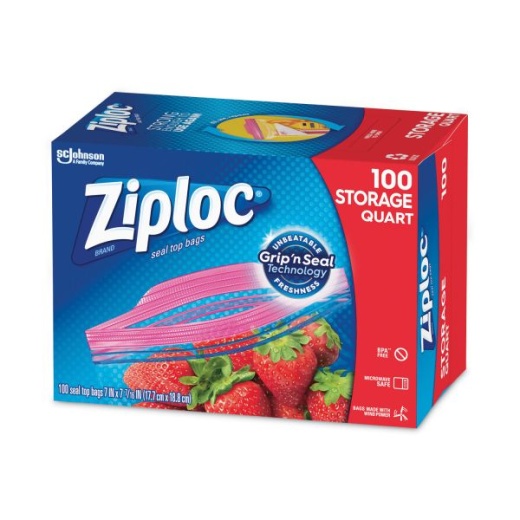 Seal Top Bags, 1 qt, 7.44 Seal Top Bags, 1 qt, 7.44