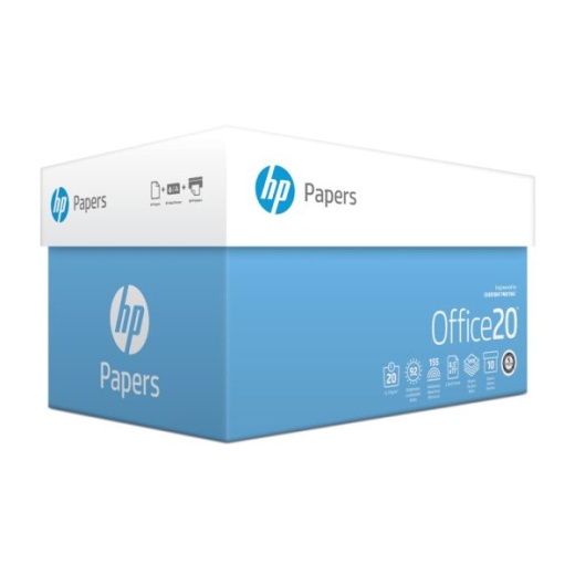 Hp Office Multi-Use Printer & Copy Paper, White, Letter (8.5" X 11"), 5000 Sheets Per Case, 20 Lb, 92 Brightness