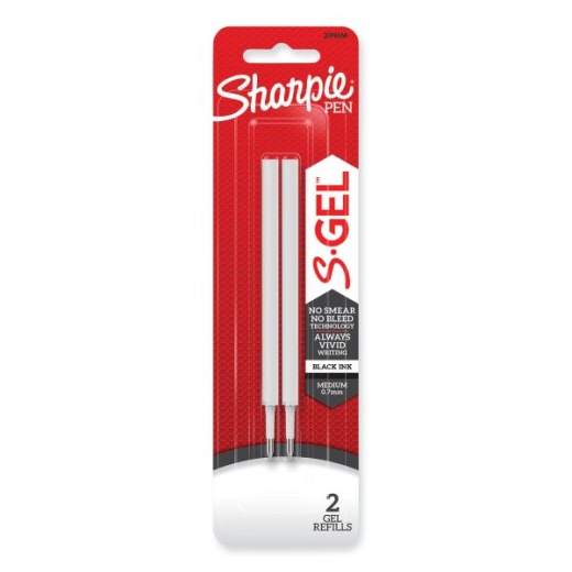 Sharpie S-Gel 0.7 Mm Pen Refills - Black Ink, 2/Pack