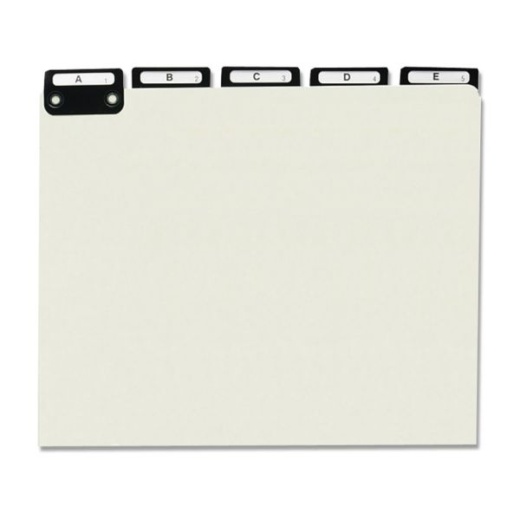 Smead Pressboard Alphabetic File Guides with Metal Tabs