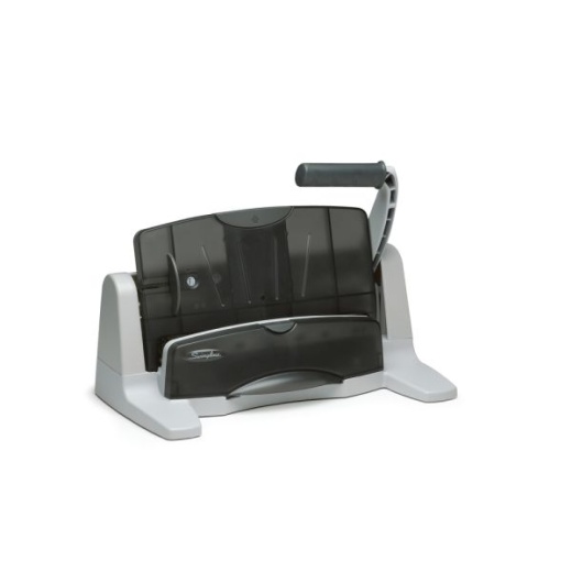 Swingline LightTouch Heavy-Duty Paper Punch, Charcoal/Gray
