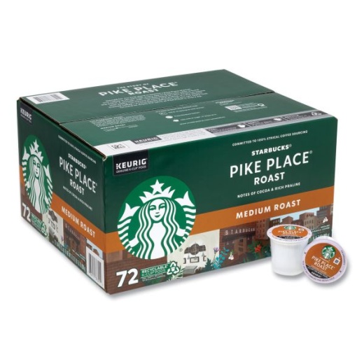Starbucks Pike Place Coffee K-Cups, 72/Carton