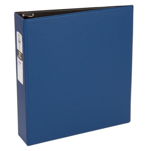 Avery Economy 3-Ring Binder, 2" Round Rings, 50% Recycled, Blue