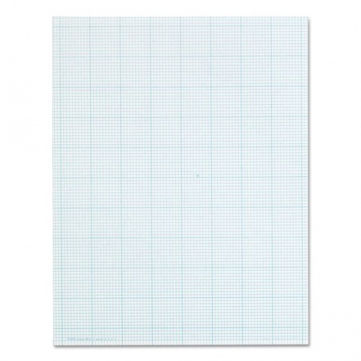 TOPS Cross Section Pads, Cross-Section Quadrille Rule (10 Sq/In, 1 Sq/In)
