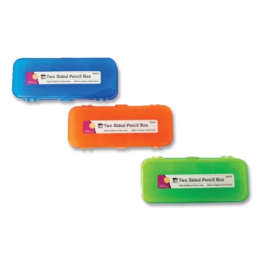 Charles Leonard Double-Sided 5-Compartment Pencil Box