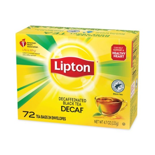 Lipton Tea Bags Decaffeinated Box Of 72 - Buy Online Today!