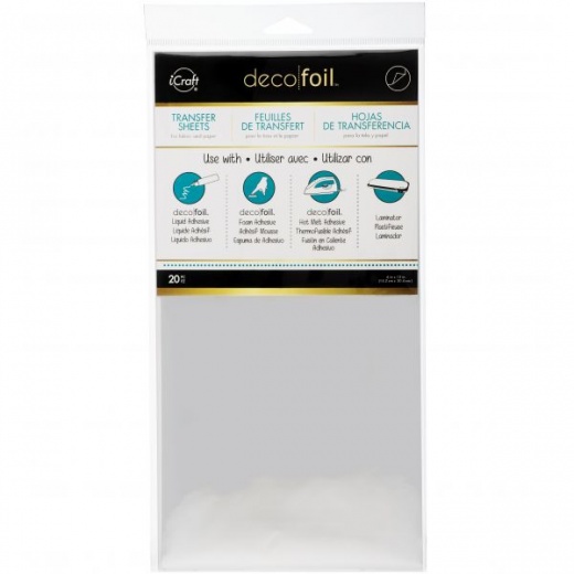 iCraft Deco Foil Transfer Sheets 6"X12" 20/Pkg