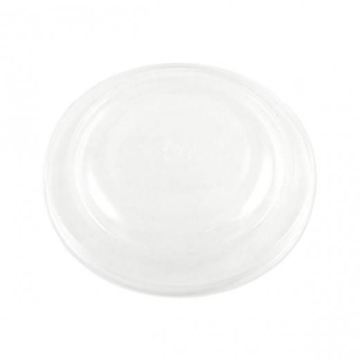 World Centric PLA Lids for Fiber Bowls - 7.5" Diameter x 1"H, Clear, Plastic, 300/Carton