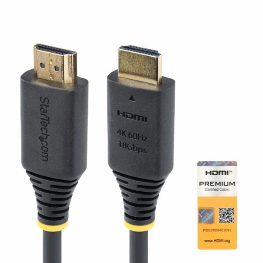 6Ft (1.8M) Premium Certified High Speed Hdmi Cable, 4K 60Hz/1440P 144Hz, 18Gbps, Uhd Hdmi 2.0 Cord, Tpe Jacket